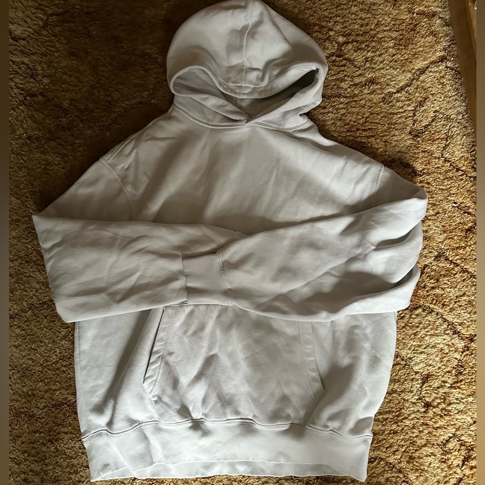 Oversized white hoodie